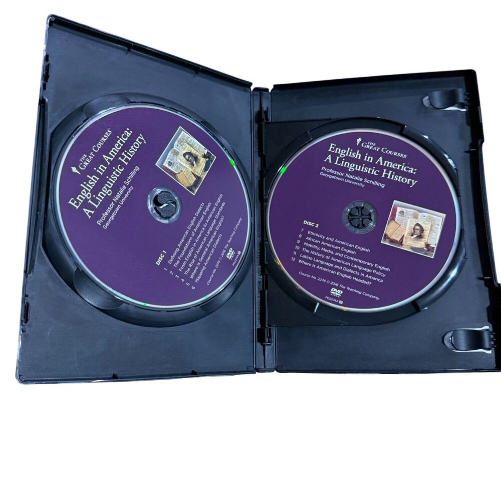 Great Courses English in America A Linguistic History DVDs Guidebook Schilling - Picture 3 of 4